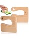 KASTWAVE Wooden Kids Cooking Knives, Kitchen Toys Kids Wooden Knife Cutter Vegetable and Fruit Cutter for Kids Pretend Role Play for Fruits, Bread, Cakes, 2 Pieces