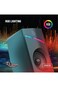 Gaming Stereo Speakers with Volume Knob, RGB Rainbow Lights &amp; 6W Output