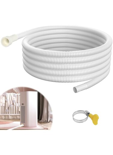 UNIFAMILY Dehumidifier Drain Hose 6.5Ft, Universal Cuttable Rubber Adapter Dehumidifier Hose, Flexible Drain Hose for Dehumidifiers indoor, Dehumidifier Hose Replacement
