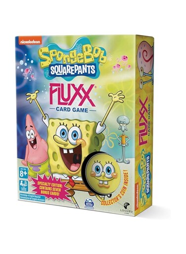 Looney Labs Spongebob Fluxx Game - Spongebob Card Game Card Games for Kids and Adults Fun Games Party Games Kids Games Best Card Games for Adults Games for Family Game Night 2-6 Player Games
