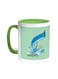 Congratulations On Eid Printed Coffee Mug Green/White 11ounce