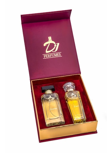 DJ Perfumes 2pcs 80ml Gift Set for Men &amp; Women(Storm EDP 80ml + Zeer EDP 80ml)