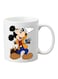Cut Printed Ceramic Mug Beige/Black/Blue