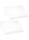 BSTKEY Set of 2 Acrylic Book Display Stand 3mm Thickness Art Display Stand, Clear Slope Book Shelf Holder Handwriting Reading Art Anti-Slip Border Laptop Stand for Display 12x8.5x5.1