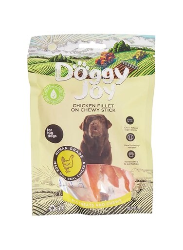 Doggy Joy Chicken Fillet on Chewy Stick Dog Treats 90g