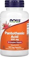 NOW Foods Pantothenic Acid, 100 Caps 500mg