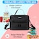 VASCHY Lunch Box Bag Men, Insulated Two Compartments Bento Cooler Bags for Adults/Women/Kids for School,Daycare,Kindergarten,Picnic Black