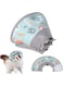 Upgrade Dog and Cat Cone Collar,Soft Comfortable Adjustable Elizabethan Recovery Neck Cone Collar for Kittens Puppies After Surgery to Protect Wound Healing and Stop Licking,Superior Cotton Material