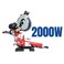12 inches  Miter Saw with 2000W 4500rpm 305mm Disk Size for Cutting Both Wood and Metals Such as Iron  Aluminum and More (MS121-305 )
