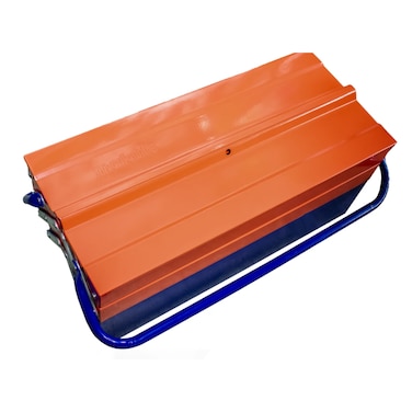 0.5mm Thick Steel Tool Box without Tools- 3 Layers, 5 Portable Compact Design  Ergonomic Handle Rust-Resistant Lightweight for Storing Hand Tools Small Hardware and Accessories (MKTB001)
