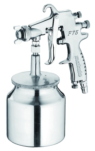 Makute F75S Spray Gun, 800ml Capacity, 1.5mm Nozzle, 45-80 PSI Air Pressure, High-Performance HVLP Paint Sprayer