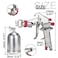 Makute Spray Gun, HVLP Gravity Feed Paint Spray Gun F-75G, 1.5mm Nozzle with 400ml Aluminum Cup, Adjustable Control Knobs, Ideal for Automotive, Furniture, and Equipment Painting