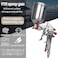 Makute Spray Gun, HVLP Gravity Feed Paint Spray Gun F-75G, 1.5mm Nozzle with 400ml Aluminum Cup, Adjustable Control Knobs, Ideal for Automotive, Furniture, and Equipment Painting
