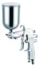 Makute Spray Gun, HVLP Gravity Feed Paint Spray Gun F-75G, 1.5mm Nozzle with 400ml Aluminum Cup, Adjustable Control Knobs, Ideal for Automotive, Furniture, and Equipment Painting