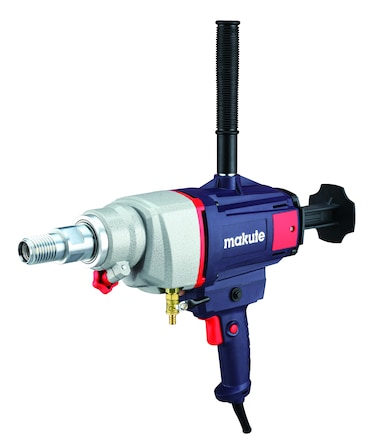 Makute Diamond Core Drill DC001-Y, 2600W High-Performance Drill with 360&deg; Rotating Handle, Leak-Proof Design for Dry and Wet Drilling, 0-1400 RPM, 180mm Max Drilling Diameter, 220-240V