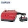 20V Lithium-Ion Battery Charger, 220V-240V Fast Charging with LED Indicator, Intelligent Charge Management, Overload Protection for 20V Batteries- 7120-25A