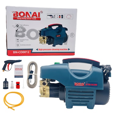 Bonai High Pressure Cleaning Machine, 400-2000W Power, 2800 RPM, 6L/min Flow Rate, 70-250 Bar Pressure - Dual-Use, Self-Priming, Overheat Protection for Home &amp; Outdoor Cleaning, BN-CD0012