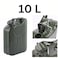 10L Metal Fuel Can with Flexible Spout, Leak-Proof Gasoline Storage Container for Outdoor and Emergency Use