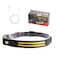 Multifunction Induction LED Headlamp, Rechargeable COB Wide Beam Light with Motion Sensor, Waterproof, Type-C USB, Hands-Free Lightweight Head Torch for Outdoor, Camping, and Work