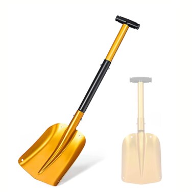 Bonai Collapsible Multipurpose Camping Shovel, Lightweight Aluminum Shovel with Ergonomic Handle, Portable 3-Piece Design for Camping, Hiking, Gardening, Emergency, and Outdoor Use