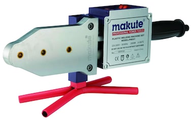 Makute Plastic Welding Machine - Plastic Welder Kit, Plastic Repair Kit, Plastic Welding Gun, 220-240V, 2000W, 0-300℃, 20-63 Size, Dual Color Indicator, Stable Base, Rapid Heating, PW001