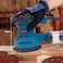 Bonai BN-GW2-125 Orbital Sander, 1000W, 230-240V, 6-Speed, 125mm Pad, Self-Vacuum Dust Collection, Includes P60, P80, P120 Sandpapers, 7000-13000rpm.