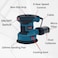 Bonai BN-GW2-125 Orbital Sander, 1000W, 230-240V, 6-Speed, 125mm Pad, Self-Vacuum Dust Collection, Includes P60, P80, P120 Sandpapers, 7000-13000rpm.