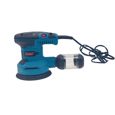 Bonai BN-GW2-125 Orbital Sander, 1000W, 230-240V, 6-Speed, 125mm Pad, Self-Vacuum Dust Collection, Includes P60, P80, P120 Sandpapers, 7000-13000rpm.
