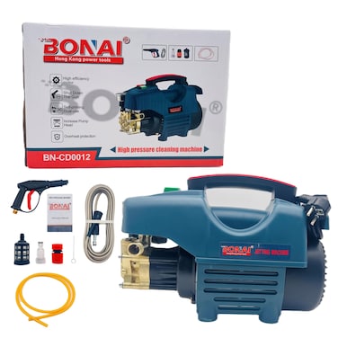 2000W Pressure Washer (BN-CD0012) &ndash; 240V, 250bar, 6L/min Flow Rate, Automatic Shut-off, Dual Use, Overheat Protection for Vehicles, Patios, Driveways, and More