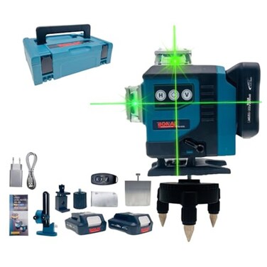 16-Line 4D Green Beam Laser Level: High-Precision, Self-Leveling Tool for Indoor &amp; Outdoor Projects