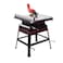 TS131-255 2000W Table Saw with 5000RPM, &Oslash;250 mm Blade, 25.4 mm Arbor &amp; Extended Tables for Precision Wood Cutting