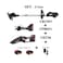 Makute 3-in-1 Garden Tool Kit Chainsaw Brush Cutter &amp; Pruning with 20V 2Batteries Multi-functional Lightweight for Tree Pruning Firewood Cutting trimming branches bushes flowers &amp; more (P3-DC01-2B)
