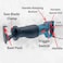 1500W Corded Reciprocating Saw with 2800rpm, Adjustable Rotary Handle, Front Shoe Adjustment,Variable speed,Tool-less blade change, for Wood, Metal Cutting
