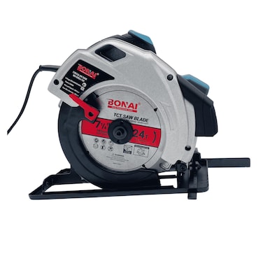 Circular Saw with 2400W Motor, 4800rpm, 185mm TCT Blade, 24T Teeth,65mm at 90&deg;  &amp; 41mm at 45&deg; Cutting Depth, Steel Base, Ergonomic Handle, Angled Cuts, Wood Cutting