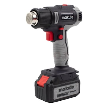 20V Hot Air Gun/ Heat Gun with 3 Nozzles Temperature Adjustable, 300-500&ordm;C Temperature, 120-210L/Min Airflow, Overheat protection - CHG002-B