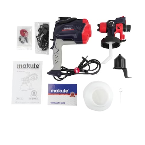 1200ML Electric Spray Gun with 550W, &Oslash;1.0/1.8/2.5mm Nozzle Size, 32000rpm, Adjustable Nozzles, Multi-Purpose Spraying,LED Light, 50 din/sec Max Viscosity for paints, varnishes, stains, and more -SG131