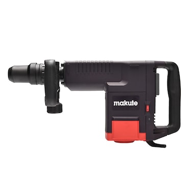 Makute Electric Breaker Hammer Drill, 1500W, 220-240V, 50-60Hz, 1200-2250 PBM, 15kg, Sturdy Handle, Heavy-Duty for Construction and Concrete, DH1500