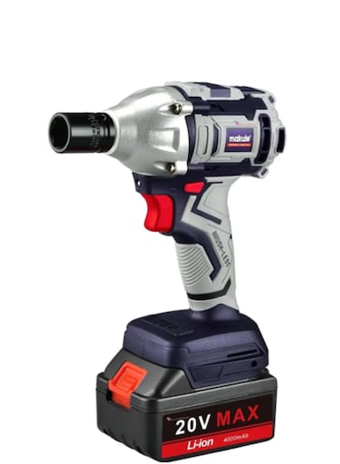 Cordless Impact  wrench 20V with 2 Batteries and 2200rpm  for  Automotive Repairs and Construction projects (CW004-2BL)