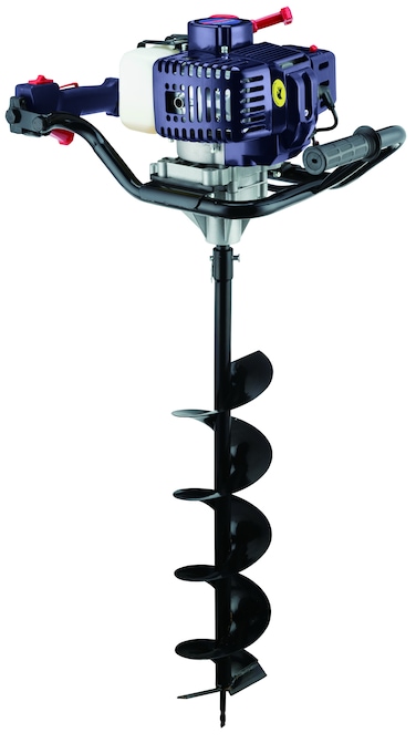 Earth Auger Gasoline Powered, 52CC 2.2HP&ndash; 1600W, Adjustable Depth, Ergonomic Handle, 1200ml Fuel Tank, Heavy-Duty Soil Digging for Home &amp; Professional Use- EA52