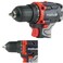 20V Cordless Brushless Impact Drill with 2 Batteries, 10mm Chuck, Dual Speed 0-450/0-1450 r/min - Power Tool for DIY and Professional Use- CD200-2BL