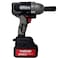 Makute 20V Cordless Wrench with Brushless Motor, 0~2200 RPM, 800N.m Max Torque, Includes 2x 5420-40C Batteries &amp; Quick Charger, CW004-2BL