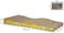 Cat scratcher pad with Wave design, Recyclable cardboard, Suitable for Cats to Rest, Grind claws and Play with Scratch box, Corrugated scratching board with Fun and Attractive, 44.5 cm (Yellow/Blue)