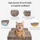 Cat scratcher pad with Wave design, Recyclable cardboard, Suitable for Cats to Rest, Grind claws and Play with Scratch box, Corrugated scratching board with Fun and Attractive, 44.5 cm (Yellow/Blue)