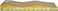 Cat scratcher pad with Wave design, Recyclable cardboard, Suitable for Cats to Rest, Grind claws and Play with Scratch box, Corrugated scratching board with Fun and Attractive, 44.5 cm (Yellow/Blue)