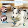Interactive dog rope chew toys with Braided design, Heavy-duty blend dog chew toys for Aggressive chewers, Suitable for small to medium dogs, Colorful knot dog toy set 7Pcs (Blue)