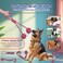 Dog toy combo set, 5 design rope with 1 Pack, Loop handle rope with ball, 100% cotton rope for Cleaning teeth, Oral health and Aggressive chewer, Tug of War for Medium to Large dogs, 45 cm (Pink)