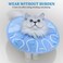 Pet recovery collar with Adjustable strap and Waterproof design, Pet lightweight waterproof Elizabeth neckband for dogs and cats, Ideal for post-surgery recovery &amp; injury, 22 cm (Blue)