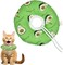 Soft donut-shaped pet recovery collar for cats &amp; small dogs, Cat Elizabethan collar with Adjustable design and Breathable design, Protective pet collar for healing and grooming, 20 cm (Green)