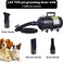 Pet hair dryer for cats &amp; dogs, Low-Noise pet dryer with 3-Styling Nozzles, Temperature adjustment, ABS Material, and Portable Handle, Quick drying &amp; Gentle grooming, 240V (Black)