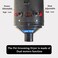 Pet hair dryer for cats &amp; dogs, Low-Noise pet dryer with 3-Styling Nozzles, Temperature adjustment, ABS Material, and Portable Handle, Quick drying &amp; Gentle grooming, 240V (Black)